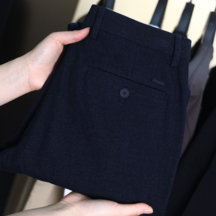 春秋季 撤标撤柜 男士 时尚 商务直筒休闲裤 百搭潮磨毛修身 H家