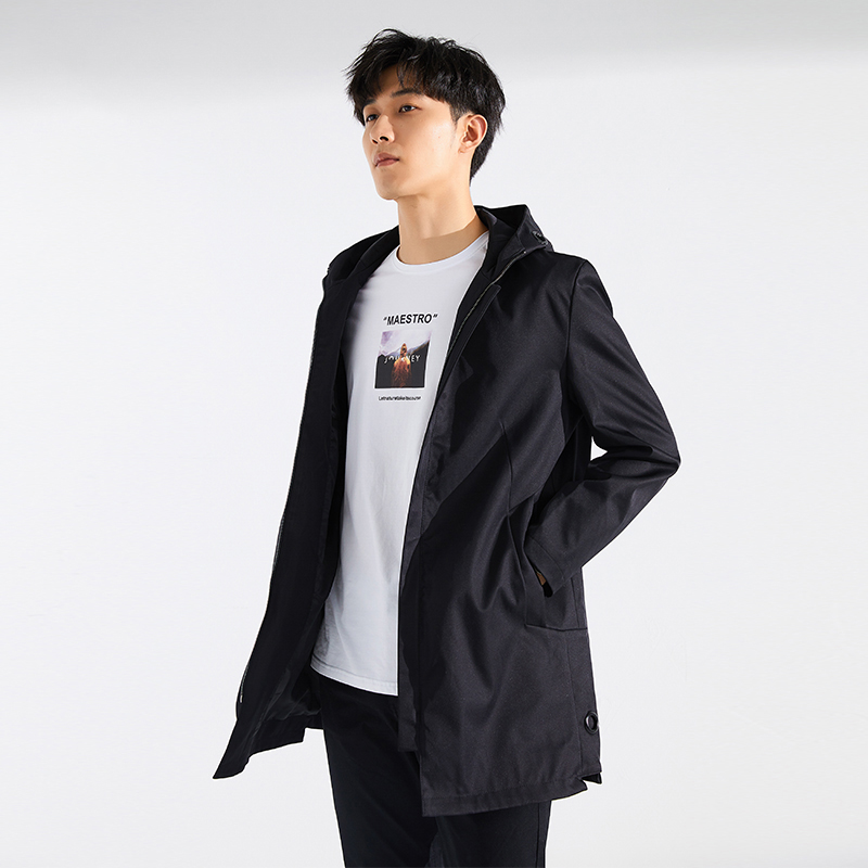 品牌折扣男装专柜外套韩版中长款