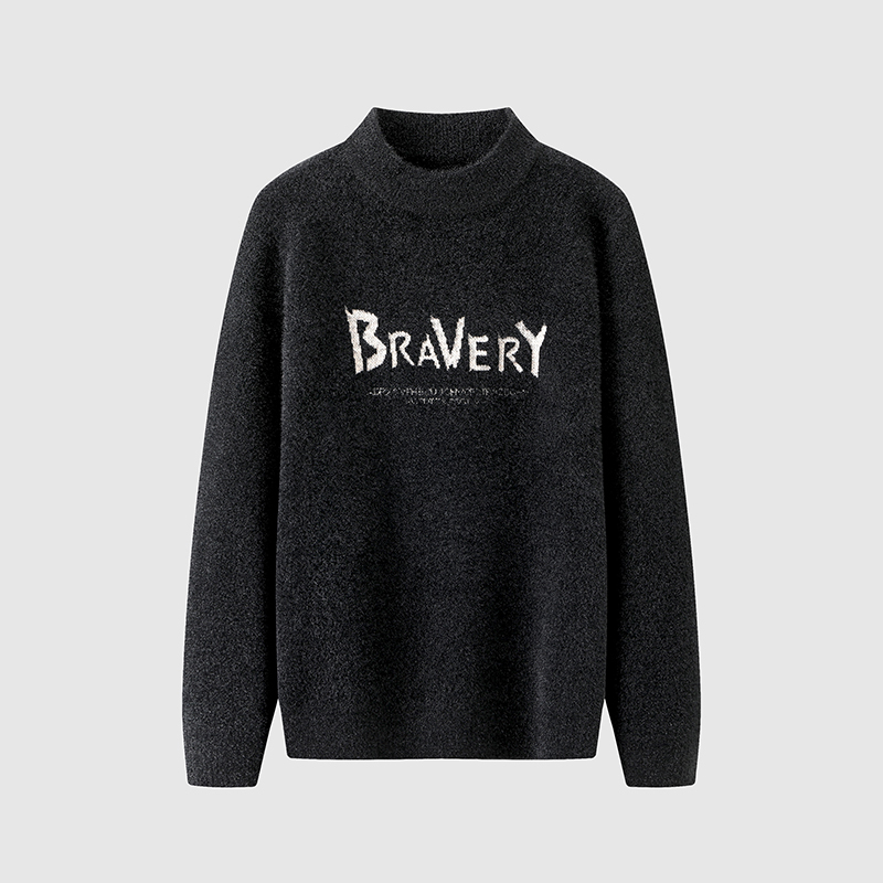 品牌折扣清仓半高领针织衫