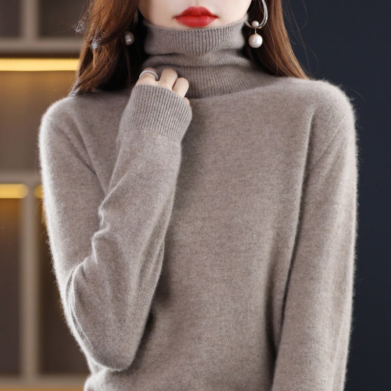 撤标撤柜(A)高领毛衣女冬内搭上衣宽松洋气大码妈妈针织打底衫,女装/女士精品,毛针织衫,淘宝优惠券,粉丝福利购,淘宝优惠卷