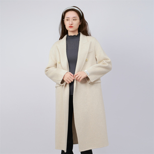 【雅家】撤标撤柜！秋冬女款经典双排扣轻奢时尚百搭羊毛大衣外套