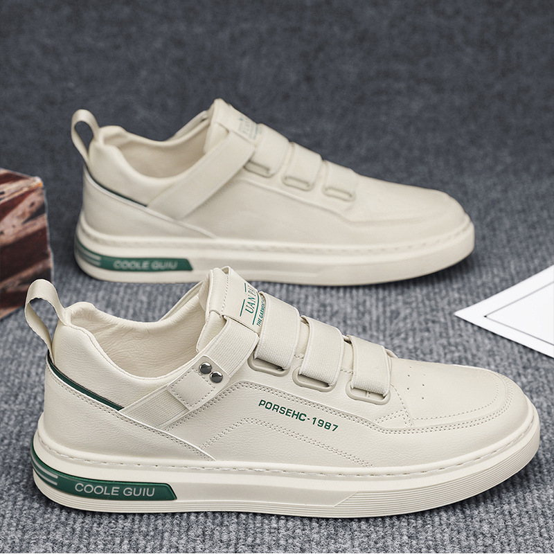 撤标撤柜！春季新款小白皮鞋男板鞋潮流百搭鞋子男款防滑运动潮鞋