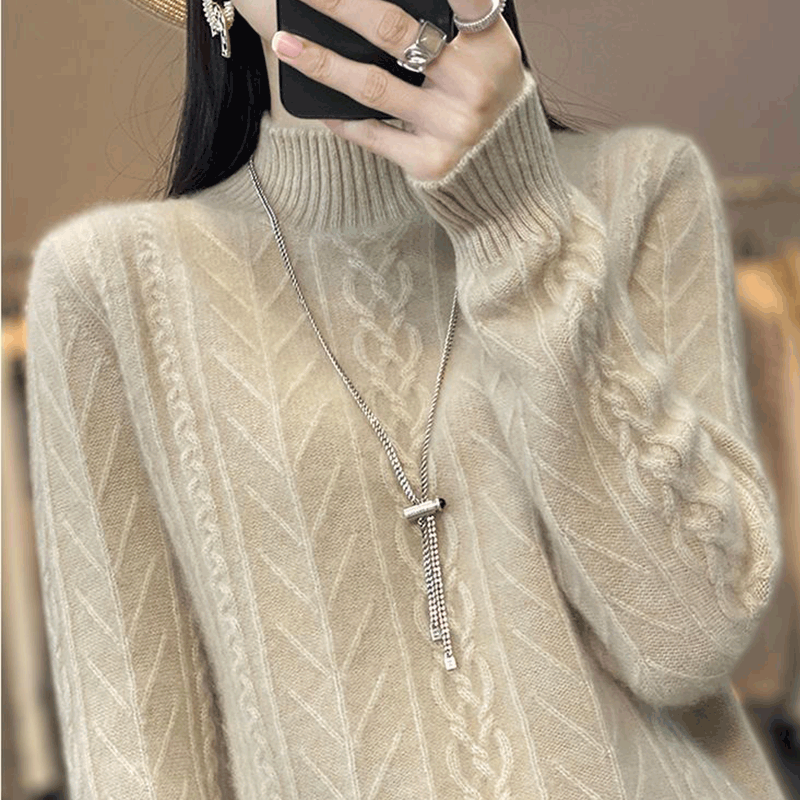 撤标撤柜(A)半高领毛衣女秋冬大码女装遮肚子显瘦上衣针织打底衫,女装/女士精品,毛针织衫,淘宝优惠券,粉丝福利购,淘宝优惠卷