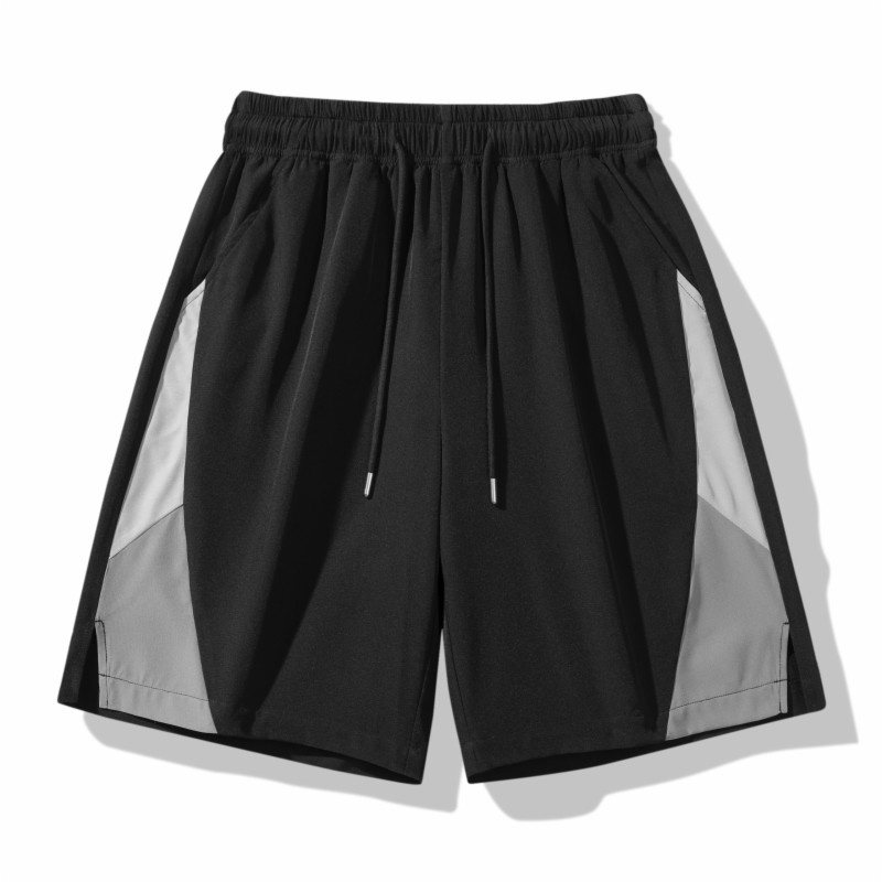 撤标撤柜（N）撞色拼接短裤男宽松垂感速干运动裤百搭休闲五分裤,男装,短裤,淘宝优惠券,粉丝福利购,淘宝优惠卷