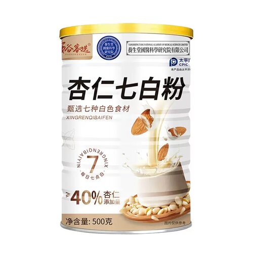 多谷客选 杏仁七白粉500克/罐*1罐