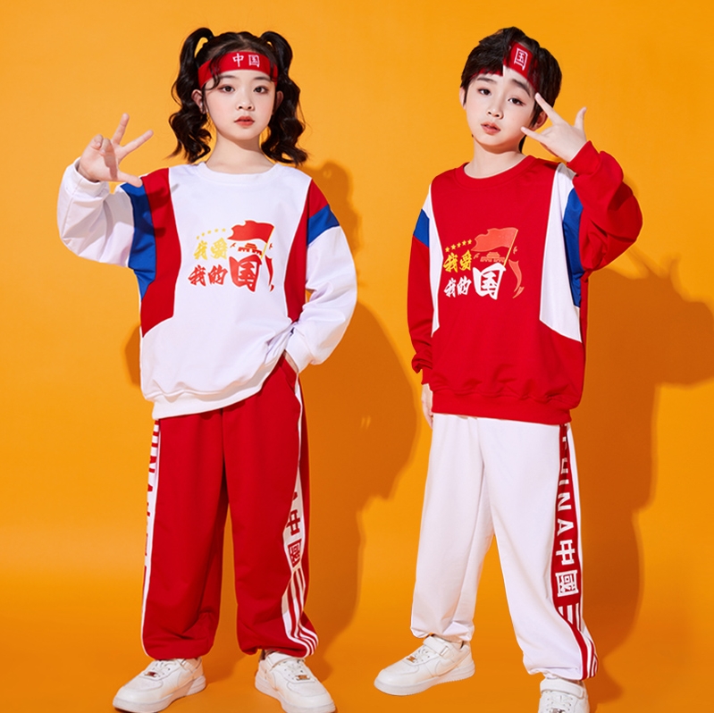 元旦冬季儿童啦啦队演出服运动会幼儿园国潮中小学生拉拉操表演装