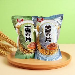 豪氏苦荞片280g*2袋装牛排味荞麦锅巴油炸膨化食品休闲零食小吃