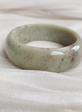 59.4圈辽阳绿撒糖岫玉手镯 养透美 实物拍摄默认瑕疵不退不换561#