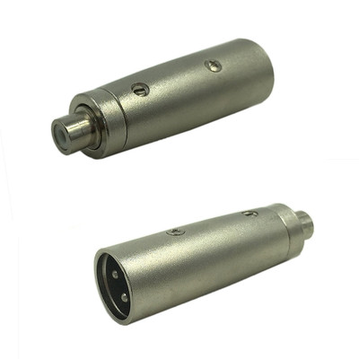 卡龙公转莲花rca母 平衡头转RCA转接头 XLR卡侬公头-RCA莲花母头