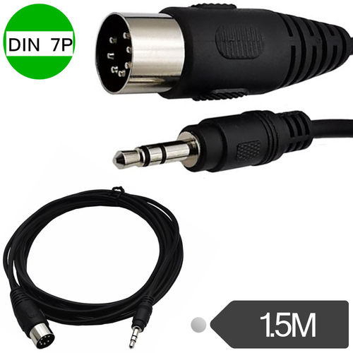 din7pin公对dc35mm音视频线