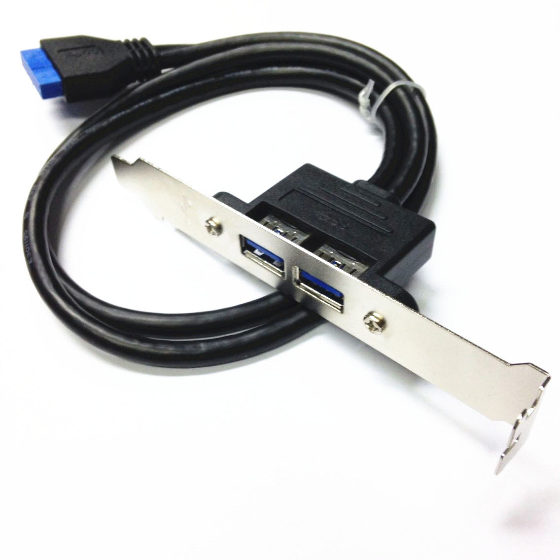20pin转usb 3.0主板线 20pin转2port 后置档板线 PCI挡板线