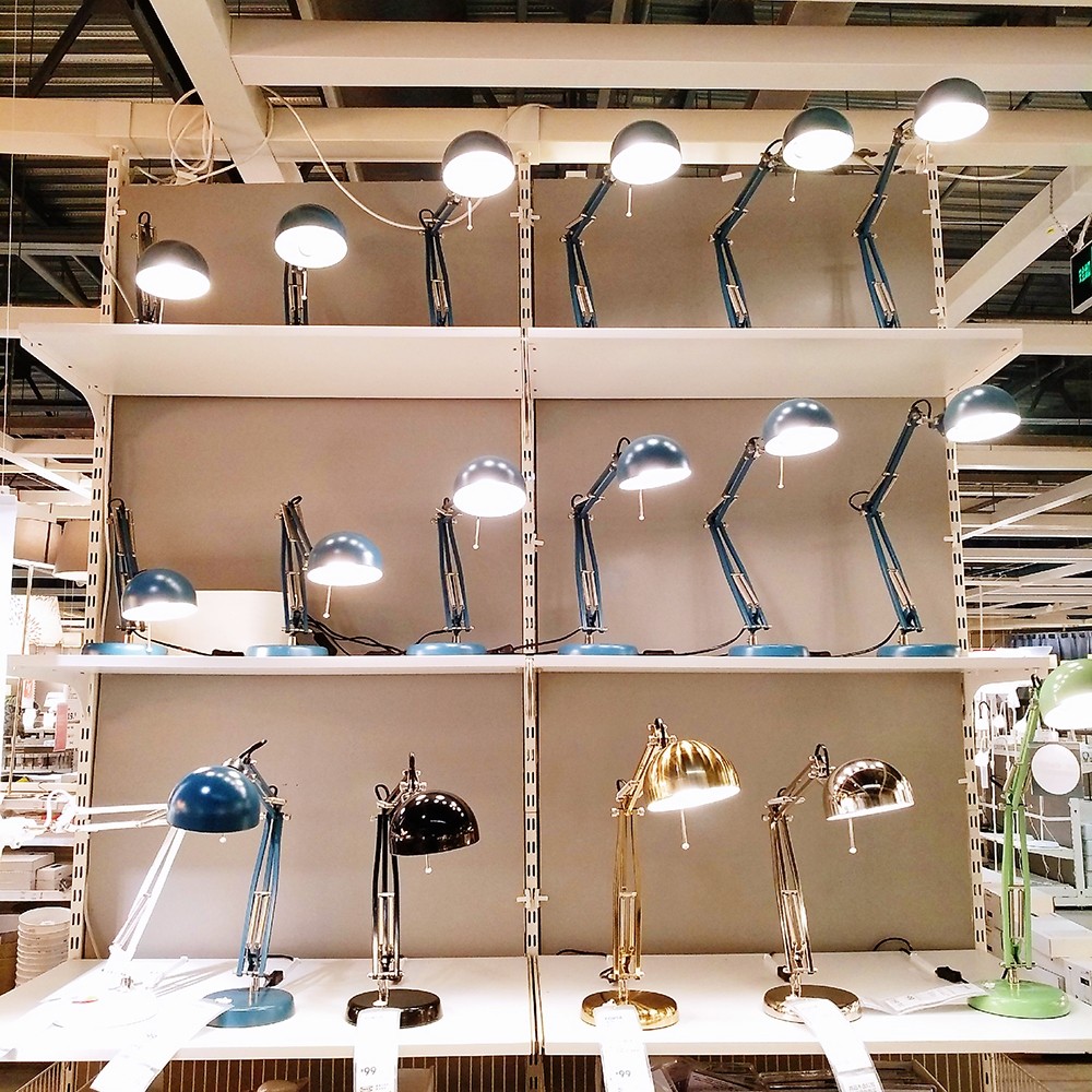 宜家149芙萨工作学习护眼台灯书桌长臂儿童小大学生宿舍简约现代