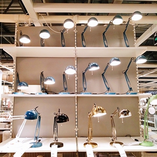 宜家149芙萨工作学习护眼台灯书桌长臂儿童小大学生宿舍简约现代