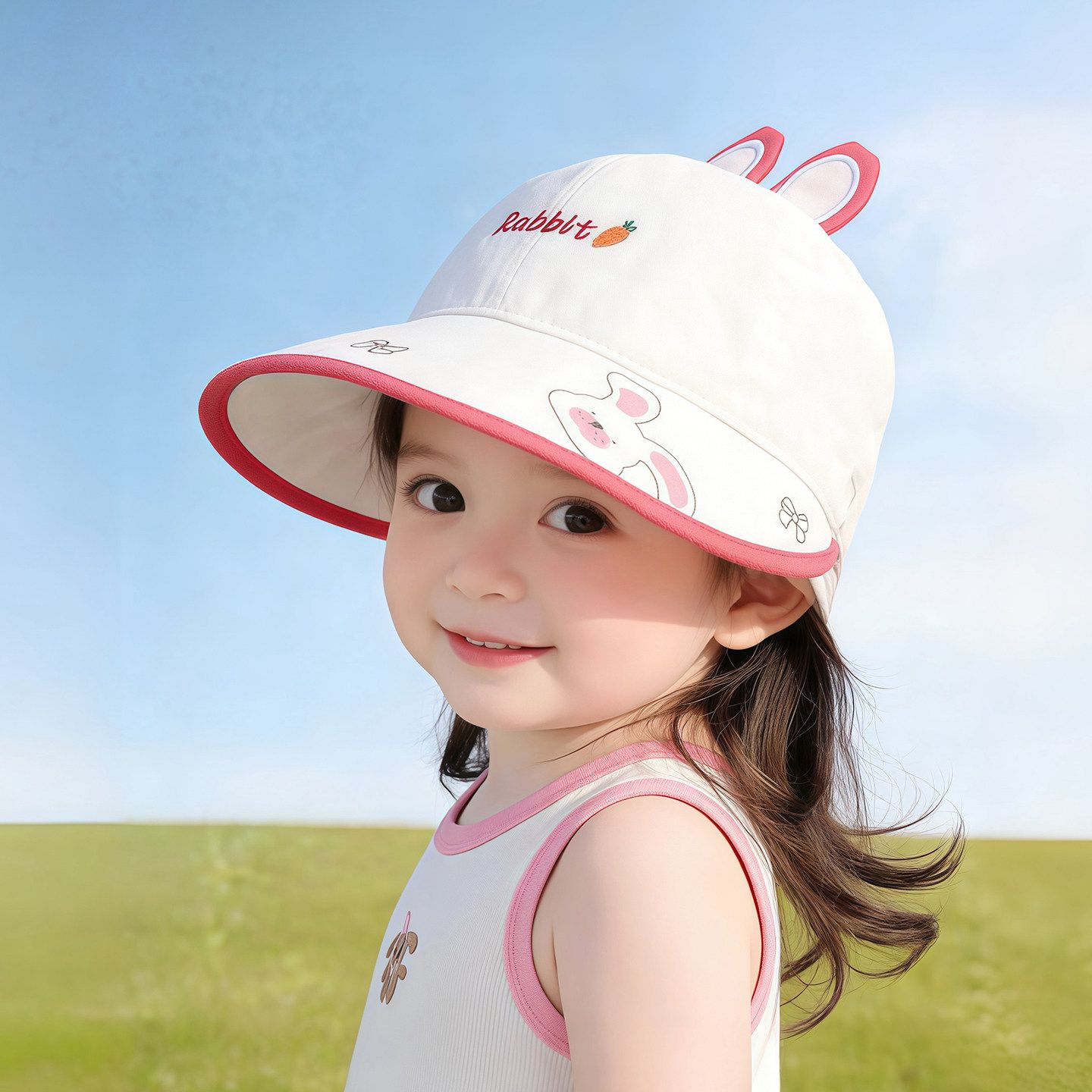嘟嘟啦婴儿帽子春秋薄款婴幼儿遮阳纯棉儿童夏季男童女宝宝渔夫帽图片