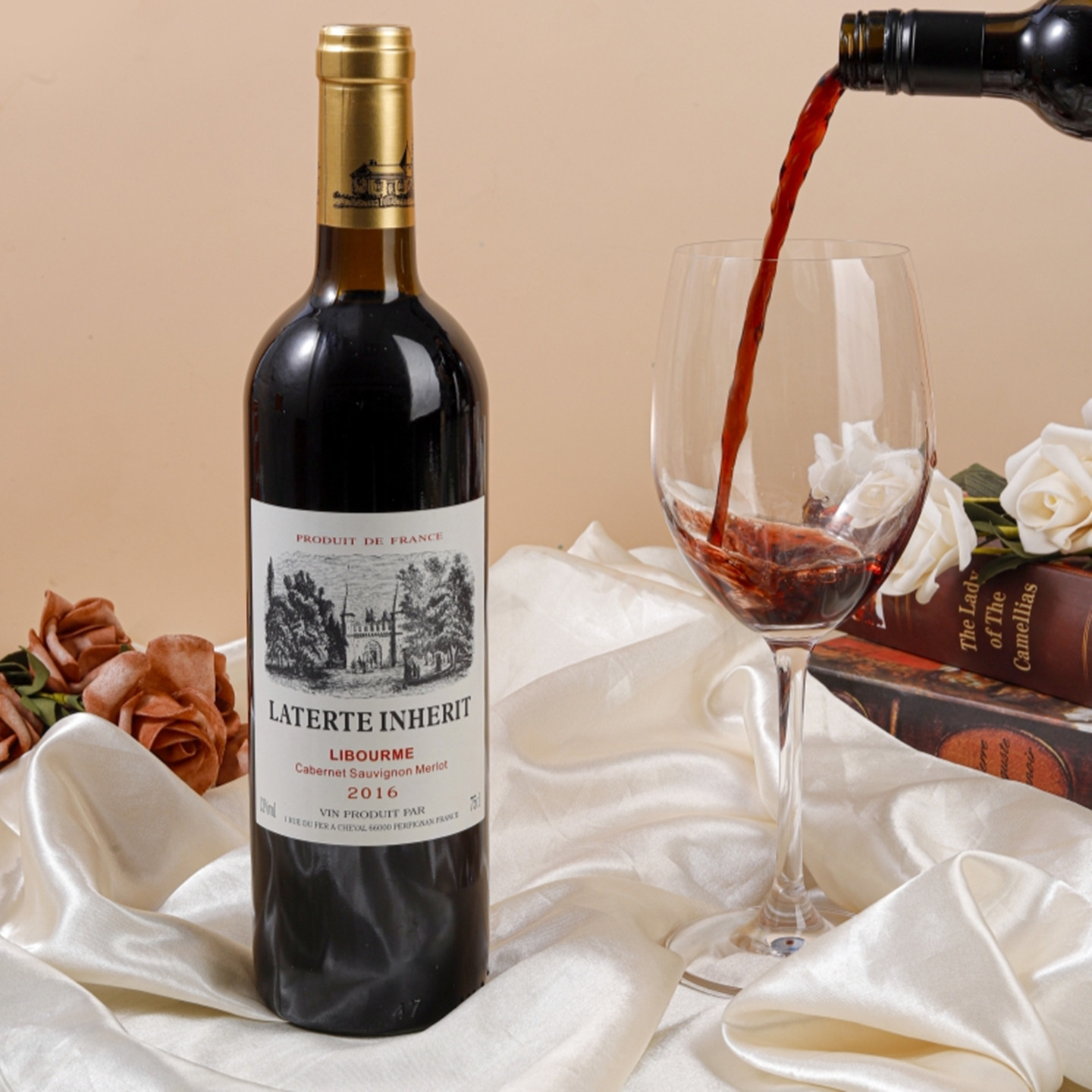 法国原瓶原装进口红酒利布尔纳拉菲岩石干红葡萄酒750ml*六瓶整箱