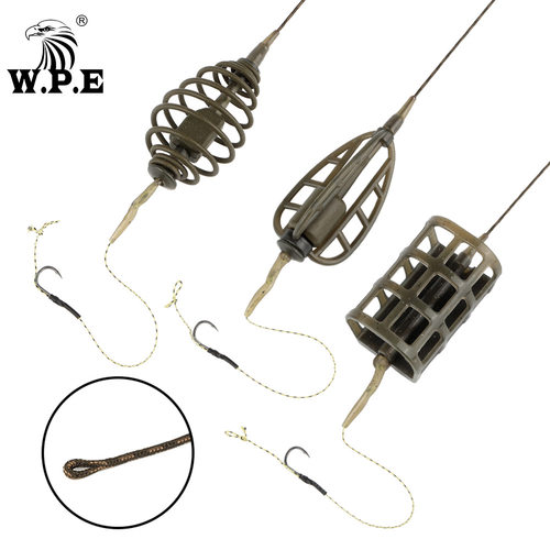 WPE Feeder鲤鱼钓钓组饵笼包铅线打窝器附饵鱼钓配件欧式钓鱼