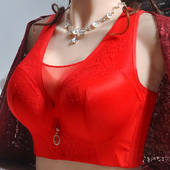 胖mm调整型文胸上托女大码 薄款 内衣无钢圈收副乳聚拢加宽防滑胸罩