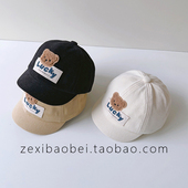 2026新款 宝宝帽子春秋款 婴儿鸭舌帽小熊男女宝儿童棒球帽男孩夏季