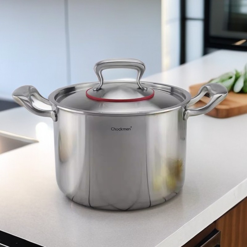 18-10不锈钢汤锅蒸锅炖煲欧式22