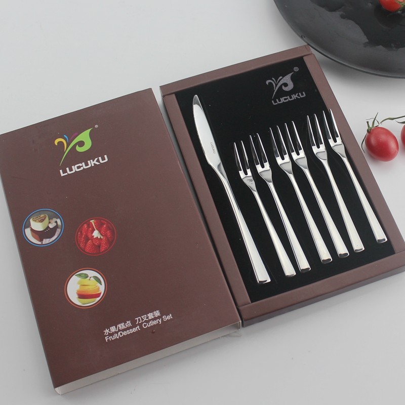 清货瑞士品牌304不锈钢小果叉迷你水果叉签月饼零食点心叉子11CM