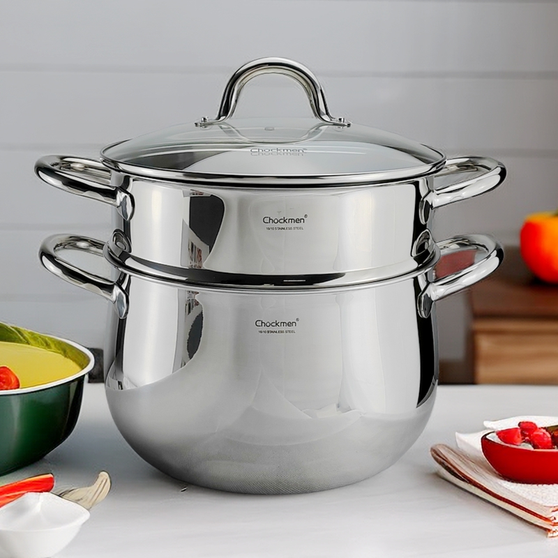 18/10不锈钢蒸锅汤锅炖煲26厘米