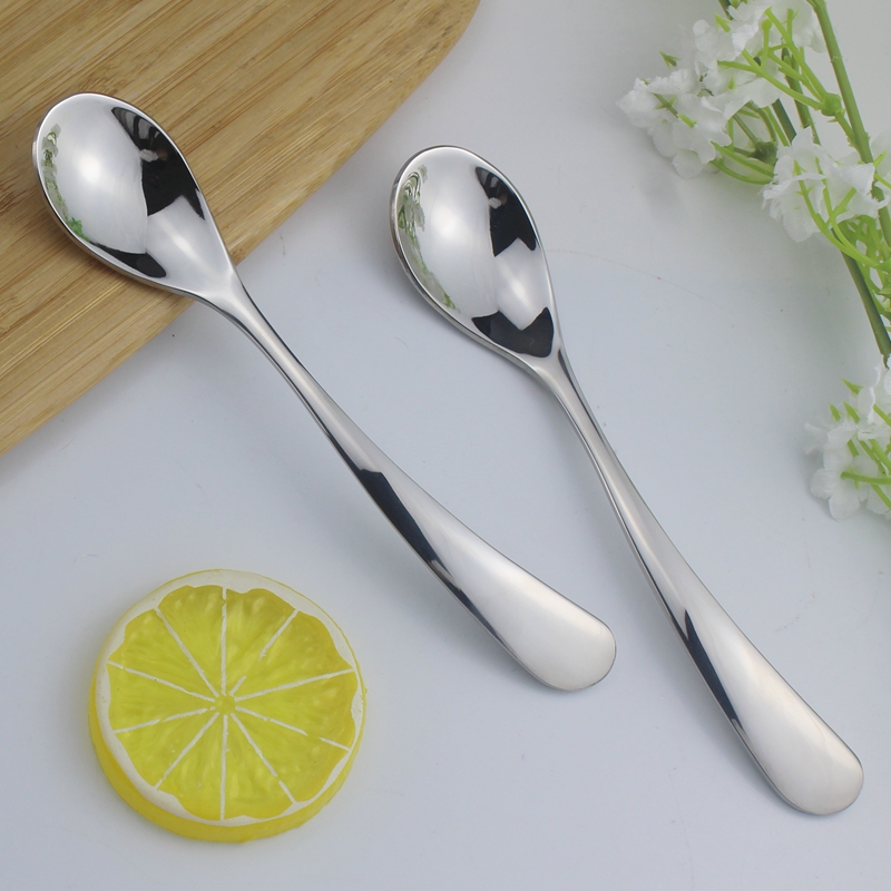 316不锈钢调羹宝宝吃饭训练勺子