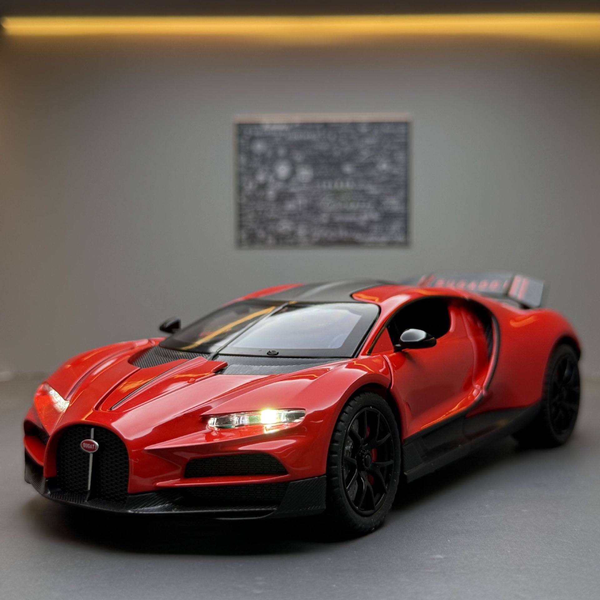 新款 新奥合金车模1:24陀飞轮喷雾版跑车声光儿童玩具模型摆件,模玩/动漫/周边/娃圈三坑/桌游,火车/摩托/汽车模型,淘宝优惠券,粉丝福利购,淘宝优惠卷