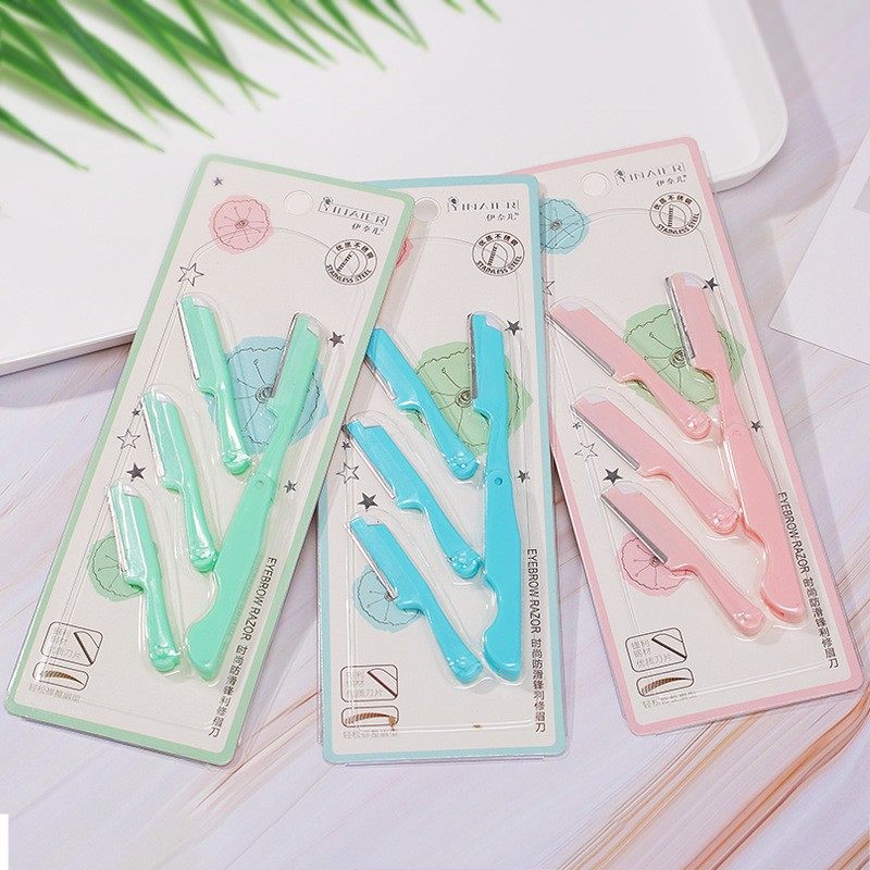 修眉刀女士专用初学者时尚防滑锋利刮眉刀+三头替换刀头美妆工具,彩妆/香水/美妆工具,修眉刀,淘宝优惠券,粉丝福利购,淘宝优惠卷