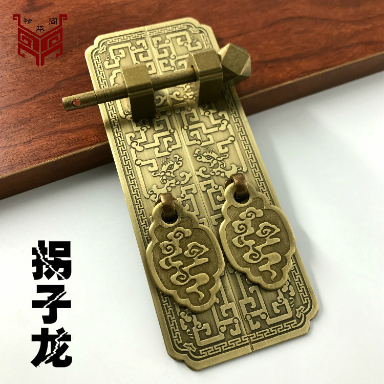 加厚！中式仿古书柜拉手古典家具纯铜拉手门把手衣柜拉手橱柜拉手
