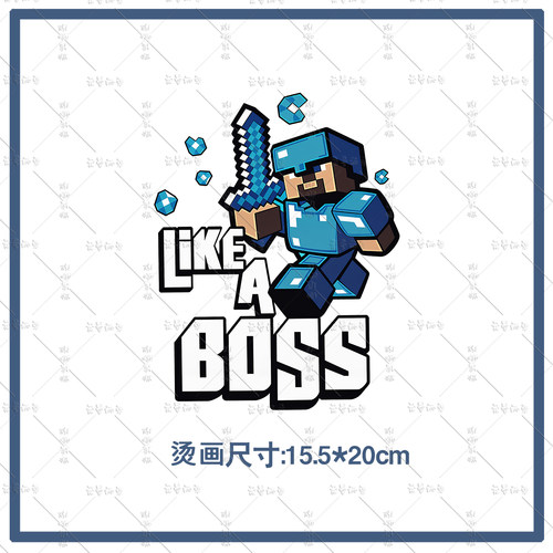 Minecraft周边我的世界T恤苦力怕娘衣服烫画贴男女动漫游戏热转印