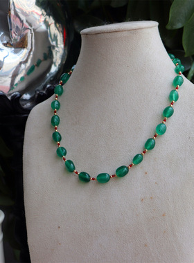 设计项链琉璃混合材质饰品