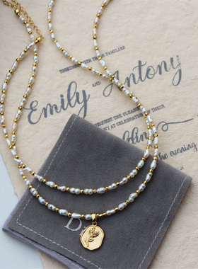 18K包金淡水keshi珍珠高亮