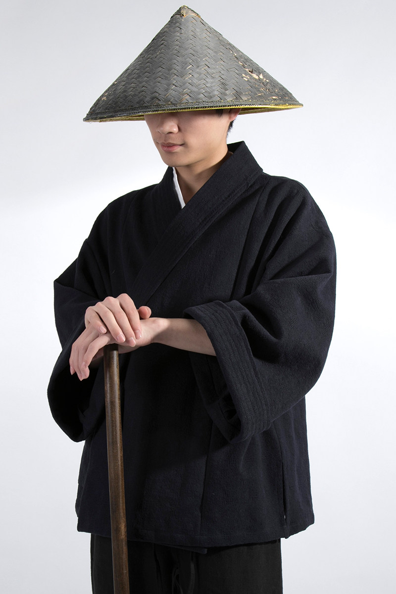 秋冬新款风男装棉麻加厚改良汉服H15AP120,男装民族服装,钱塘802