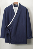 2021风棉麻加绒加厚汉服外套H50P100，男装民族服装，钱塘802