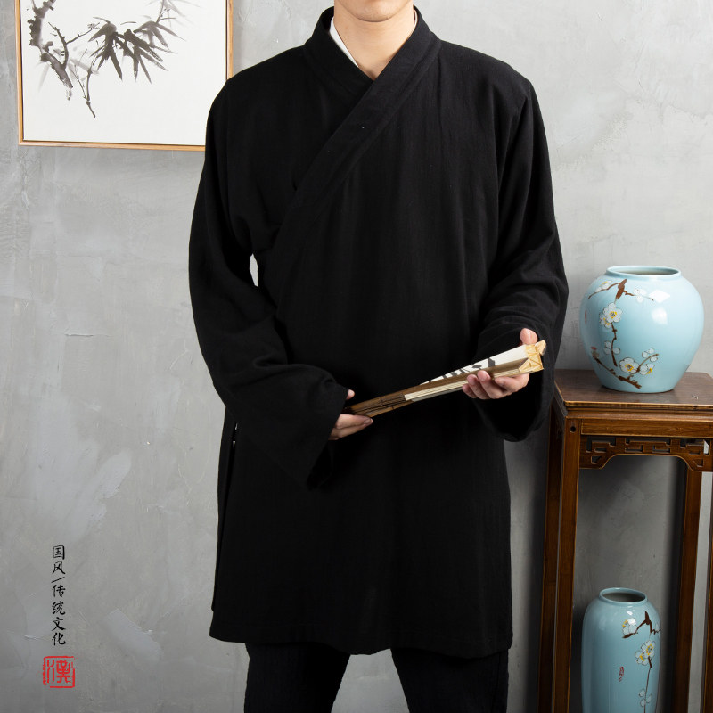 2025秋冬新款风男装棉麻男士中长款外套F105P95,女装短外套,钱塘802