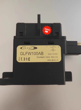 GLVAC国力继电器GLFW100AB 100A 750VDC，12VDC线圈