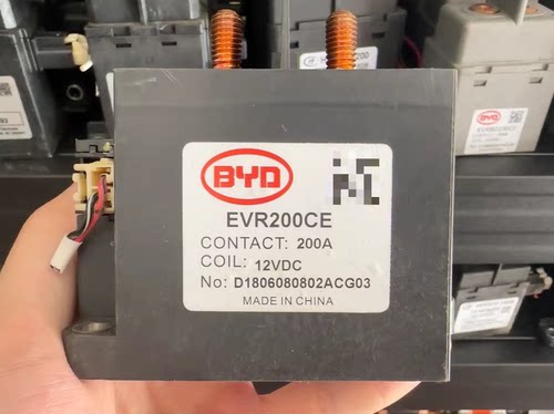比亚迪BYD高压继电器 型号：EVR200CE 接触：200A