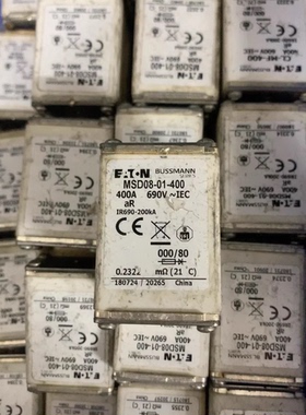 拆机巴斯曼BUSSMANN熔断器 MSD08-01-400 规格：400A 690V IEC