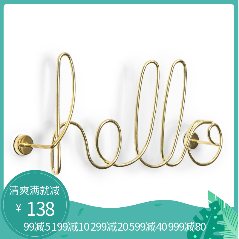 UMBRA Nordic metal three-dimensional Wall hangings originality ins Punch holes english letter 3D decorate Restaurant Templatein the Home accessories , Mural  category - from Buy2taobao.com to provide professional Taobao agent buy service