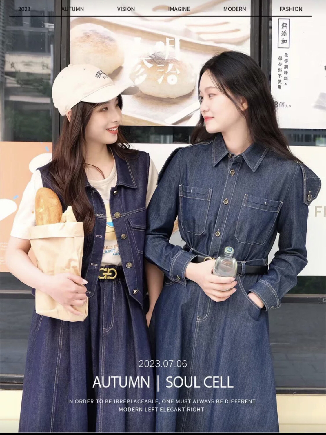 品牌清仓苏系列昔女装断码特卖牛仔A版长袖连衣裙S