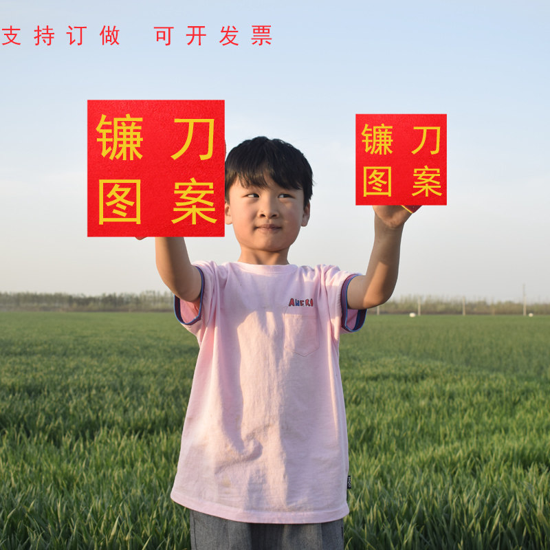 党旗手持舞蹈道具标志镰刀锤子图片