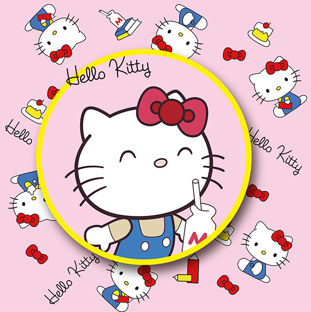 动漫画定制 hello kitty 凯蒂猫儿童房海报房间装饰画贴画 D6235C图片