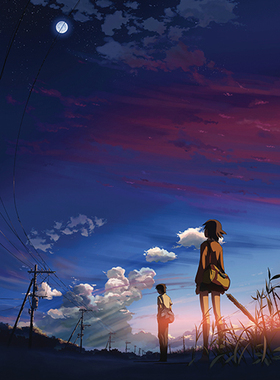 日本动漫海报定做 秒速五厘米周边动漫海报墙纸装饰贴画 D1801C