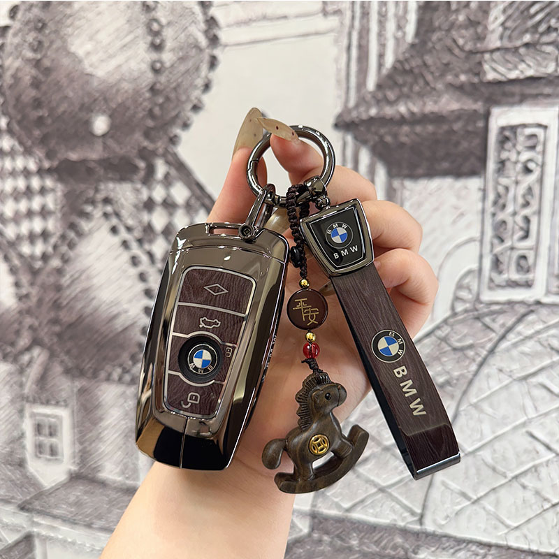 适用于宝马钥匙套老款5系3系525li五系520/320li金属x1x3x5壳扣
