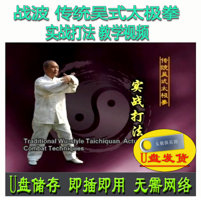 战波 传统吴式太极拳:实战打法U盘视频吴氏分解讲解教学技击用法
