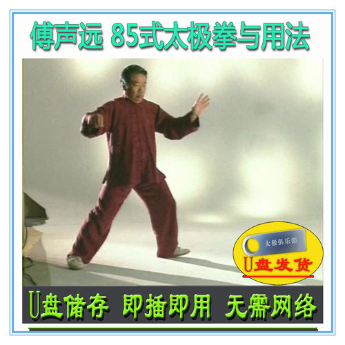 杨式85式太极拳与用法 U盘视频 嫡传杨家八十五势 傅声远 傅清泉