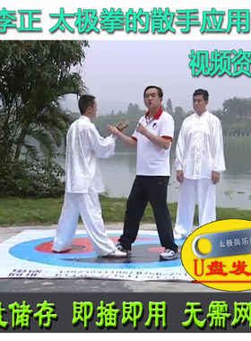 李正 太极拳的散手应用U盘视频 杨氏技击杨式实战系列讲解
