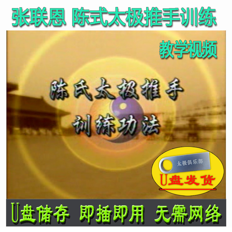 张联恩 陈式太极拳实用拳法推手训练功法U盘视频陈氏洪派讲解教学图片