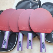 清仓处理18星20星乒乓球拍微瑕专业级单拍碳素长柄短柄初学高弹力