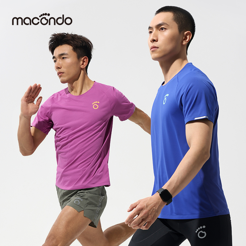 马孔多短袖抑菌吸湿排汗反光T恤
